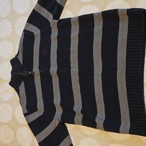 Chaps mens 1/4 zip cotton sweater, medium